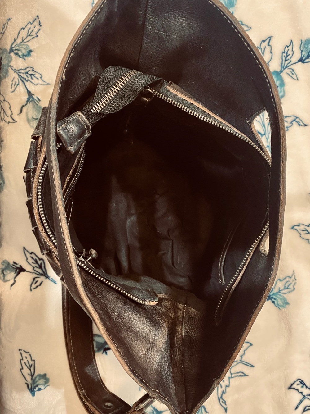 BED|STU Orchid Black Rustic Woven Leather Messenger Bag - Picture 15 of 16